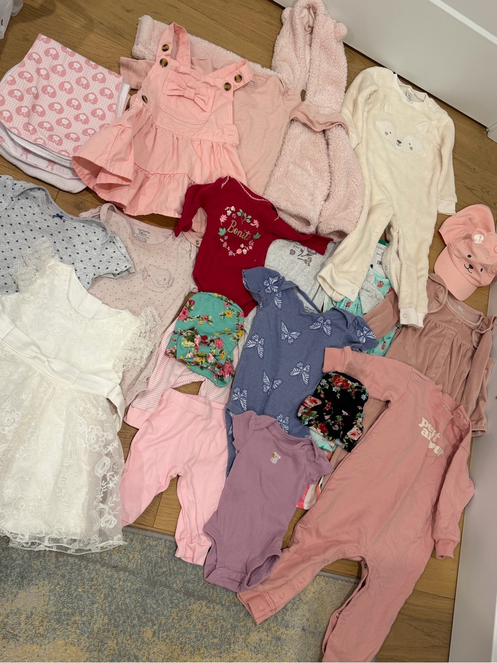 Baby Girl Assorted Bodysuits Sleepers Jacket Dresses NB - 18M